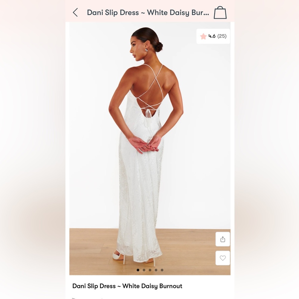 Show Me Your MuMu White Sequin Gown Sleeveless Spaghetti Strap